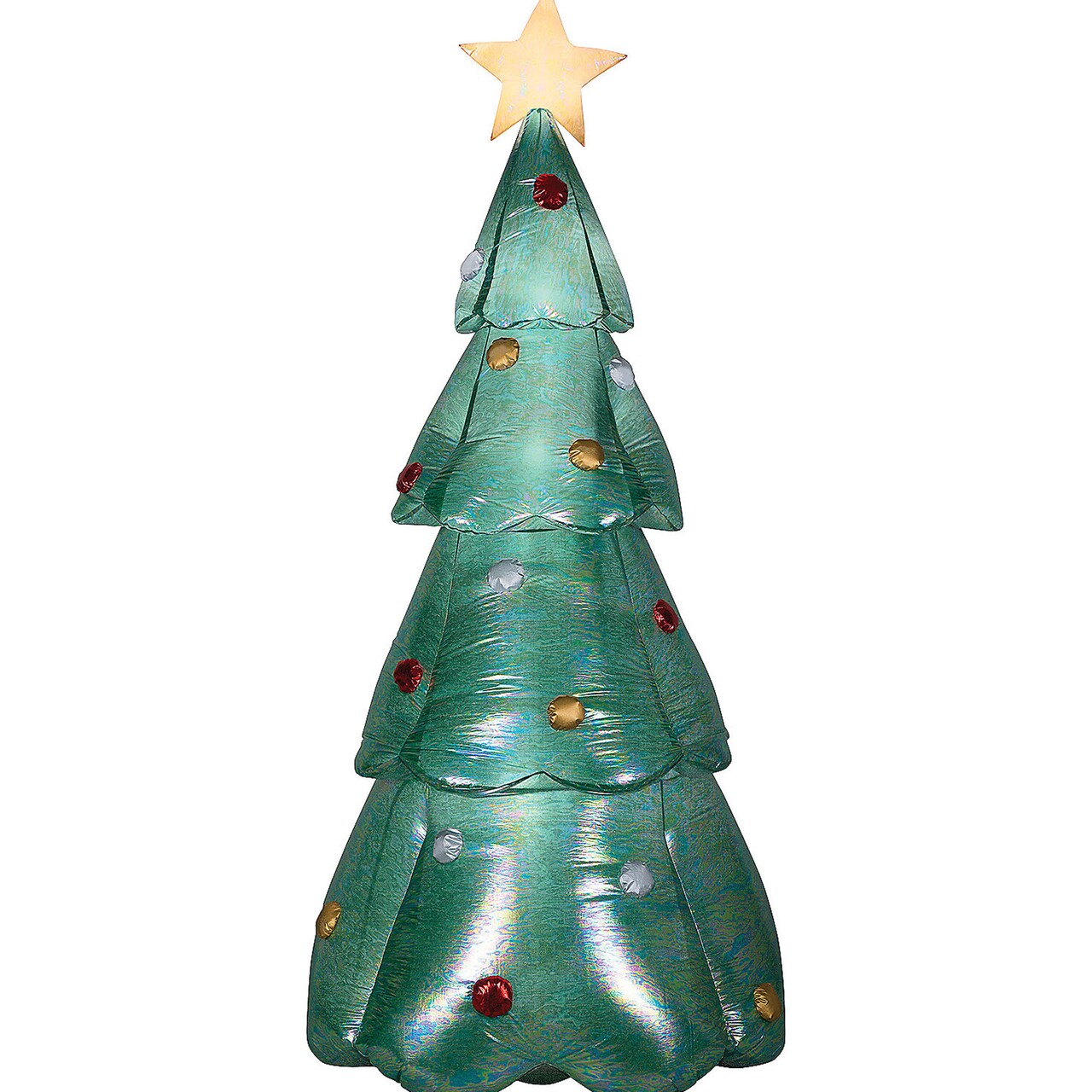 Blow Up Inflatable Mixed Media Green Christmas Outdoor Yard Decoration